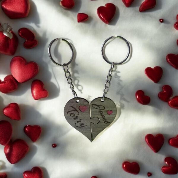 Heart Jigsaw Keyring