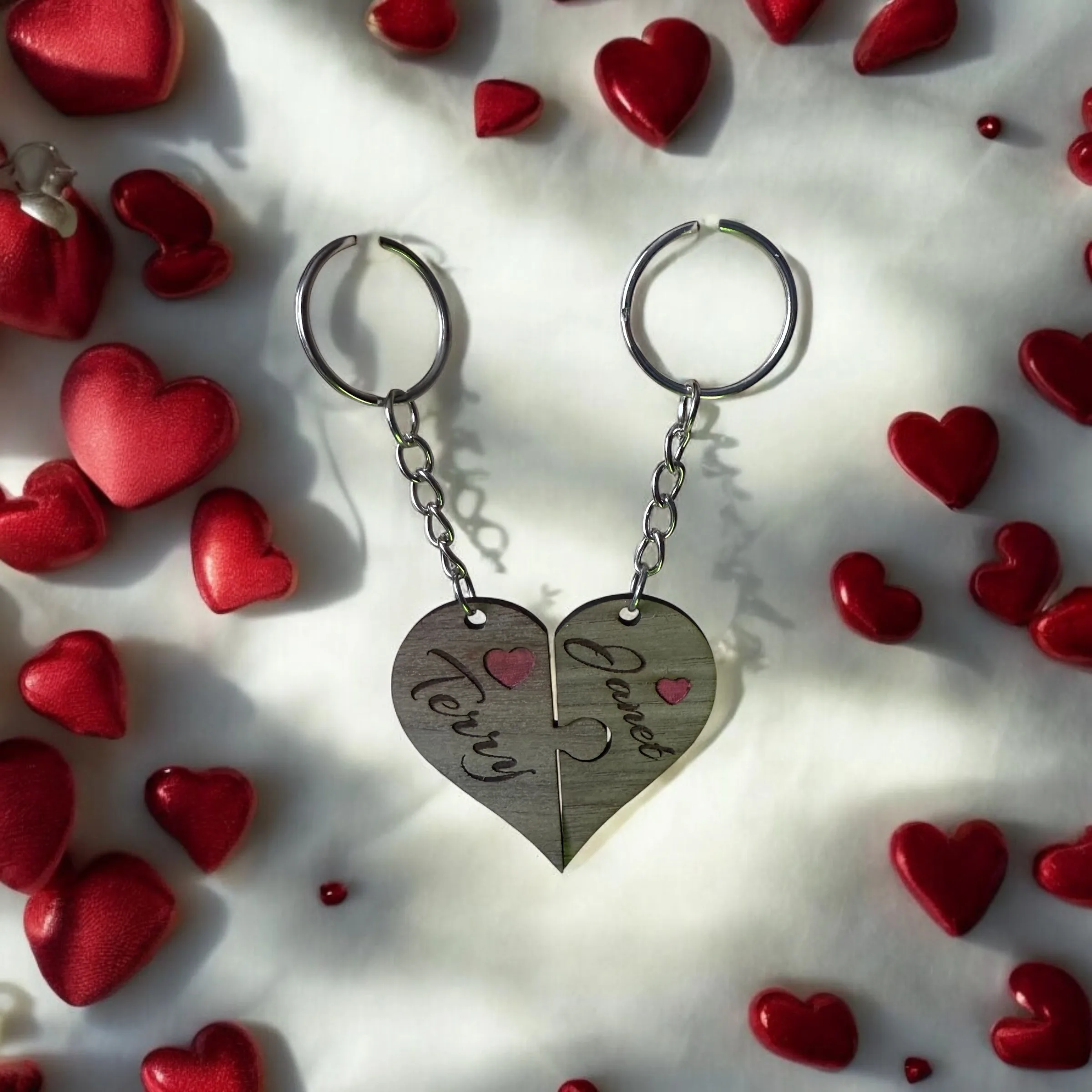 Heart Jigsaw Keyring