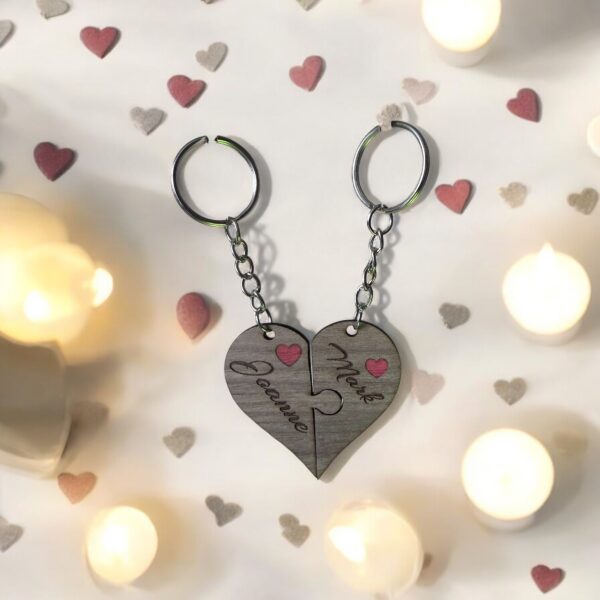 Heart Jigsaw Keyring