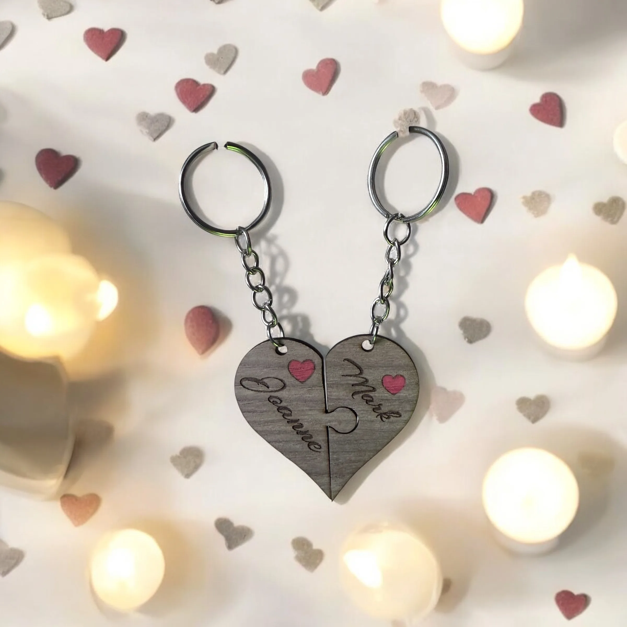 Heart Jigsaw Keyring