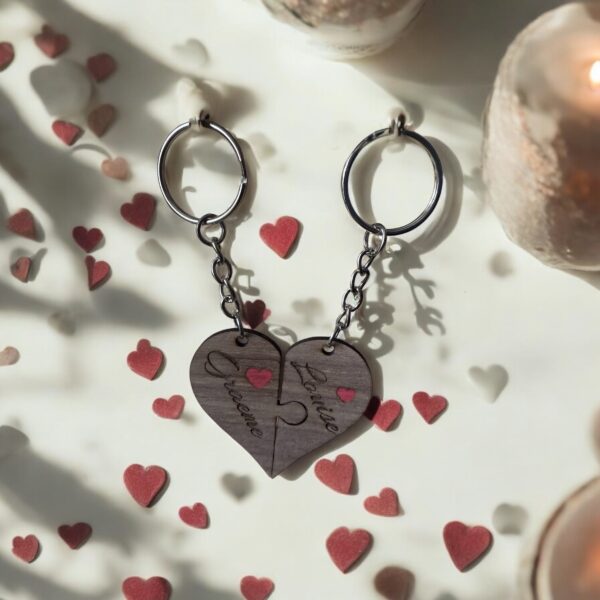 Heart Jigsaw Keyring