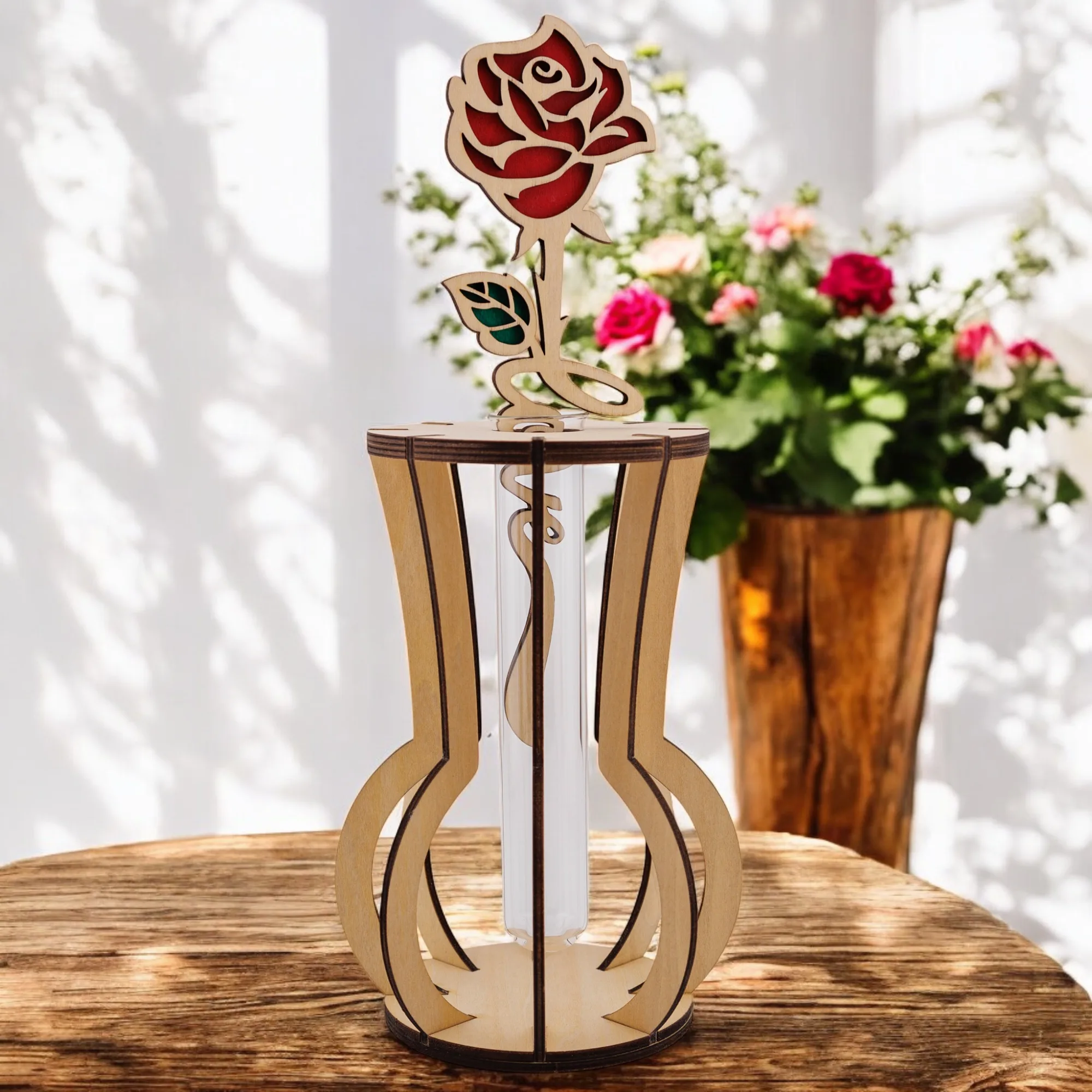 Personalised Wooden Rose - Image 4