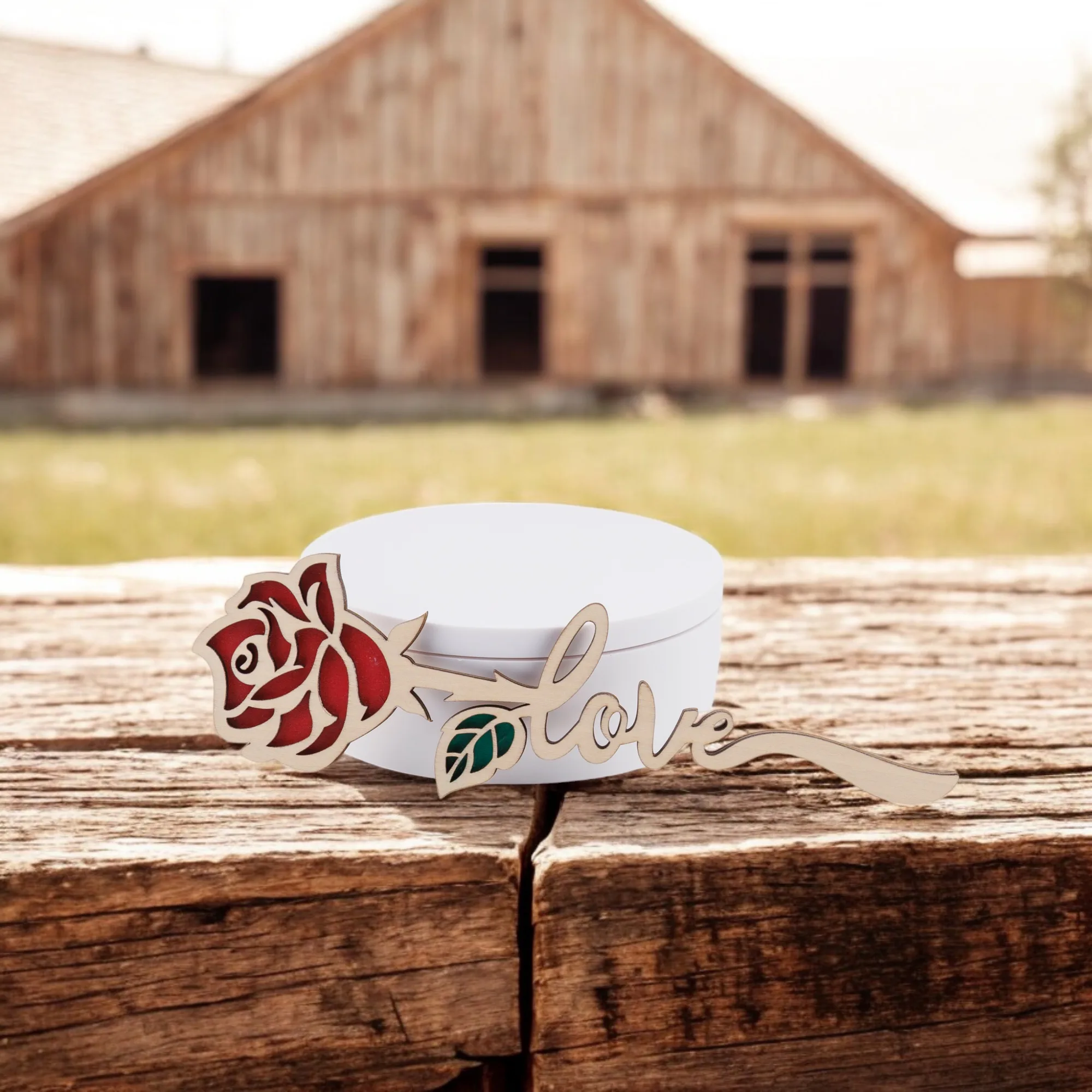 Personalised Wooden Rose
