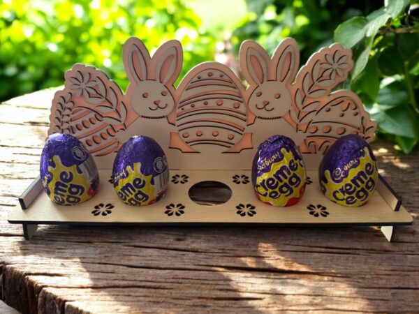 Egg Holder - Happy Bunny x2