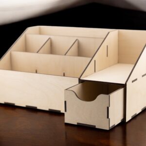 Desk tidy with draw