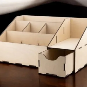 Desk tidy with draw