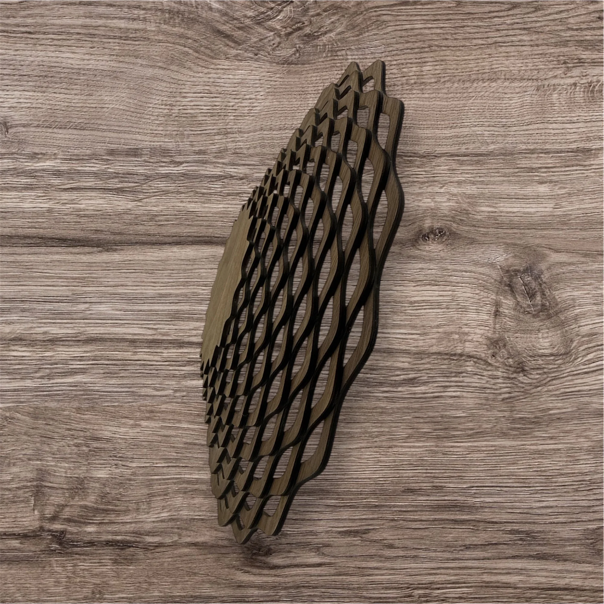 Walnut veneer wooden bowl - Image 3